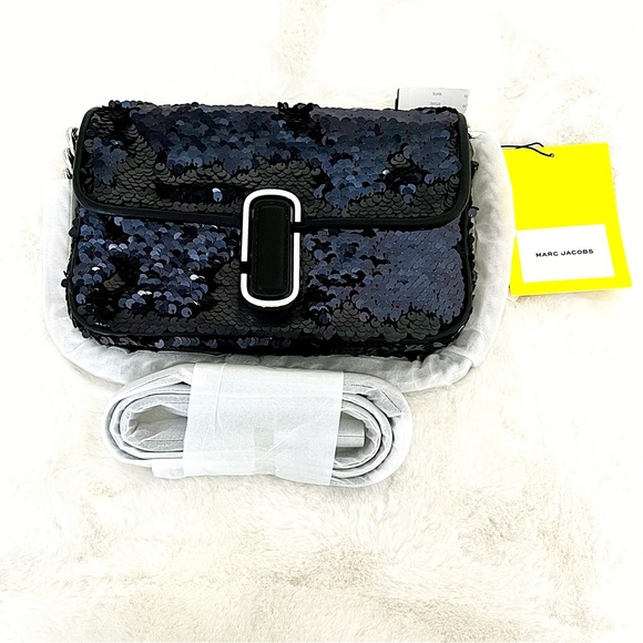 MARC JACOBS Black Sequin The Sequin J Bag - Picture 7 of 15